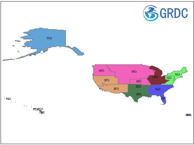 以前使用的防御站点 （FUDS） 计划区域边界