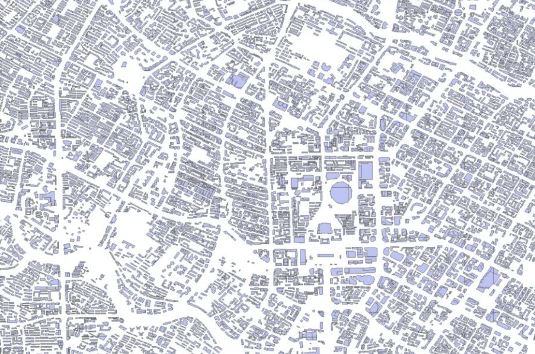 中国建筑轮廓数据