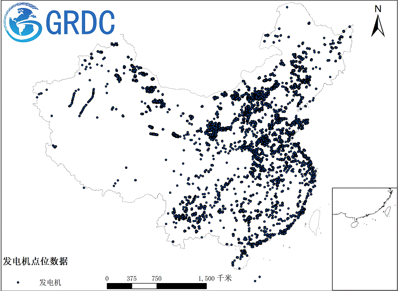 中国发电机点位数据