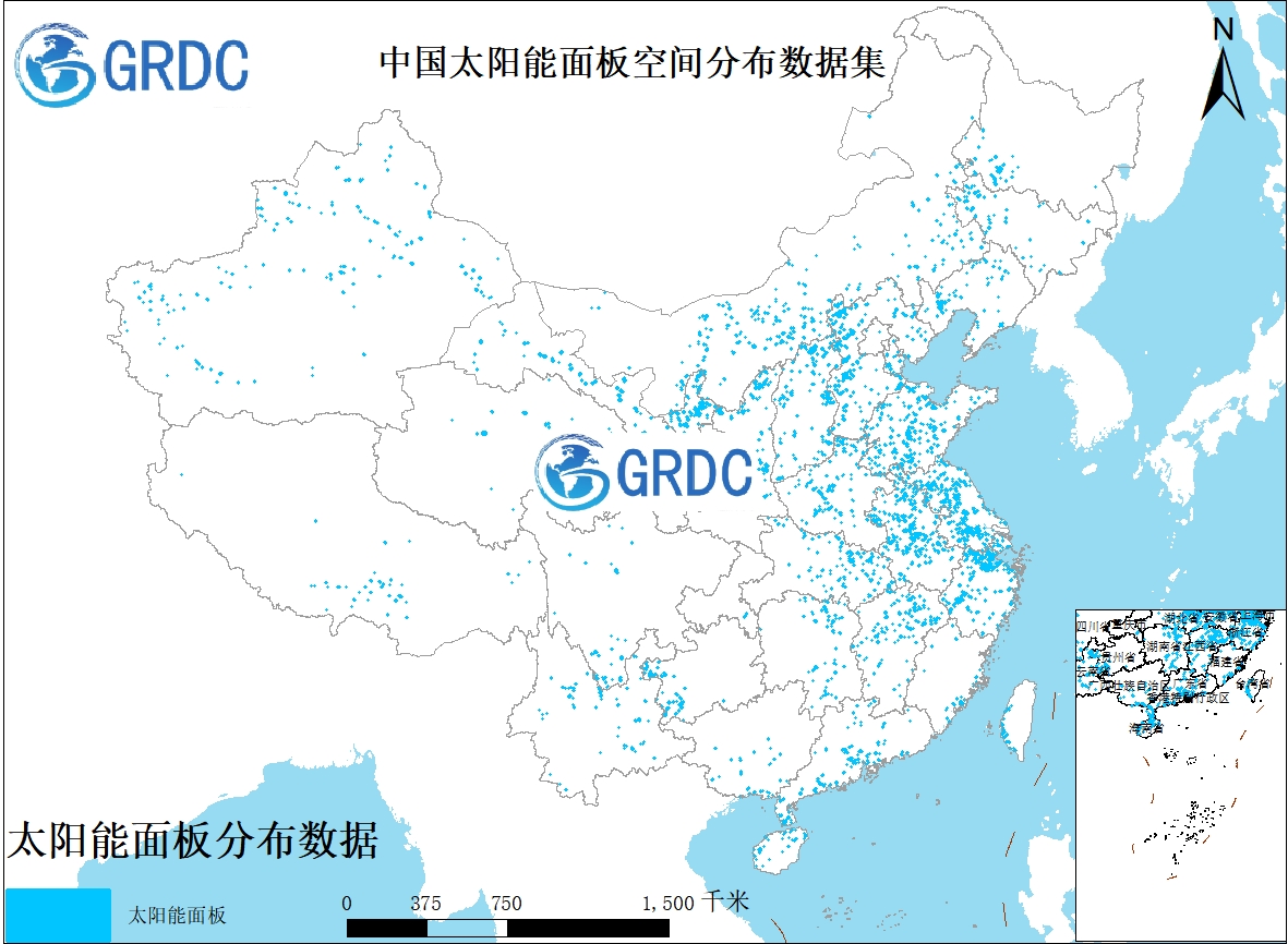 中国太阳能面板空间分布数据集（2007-2022）