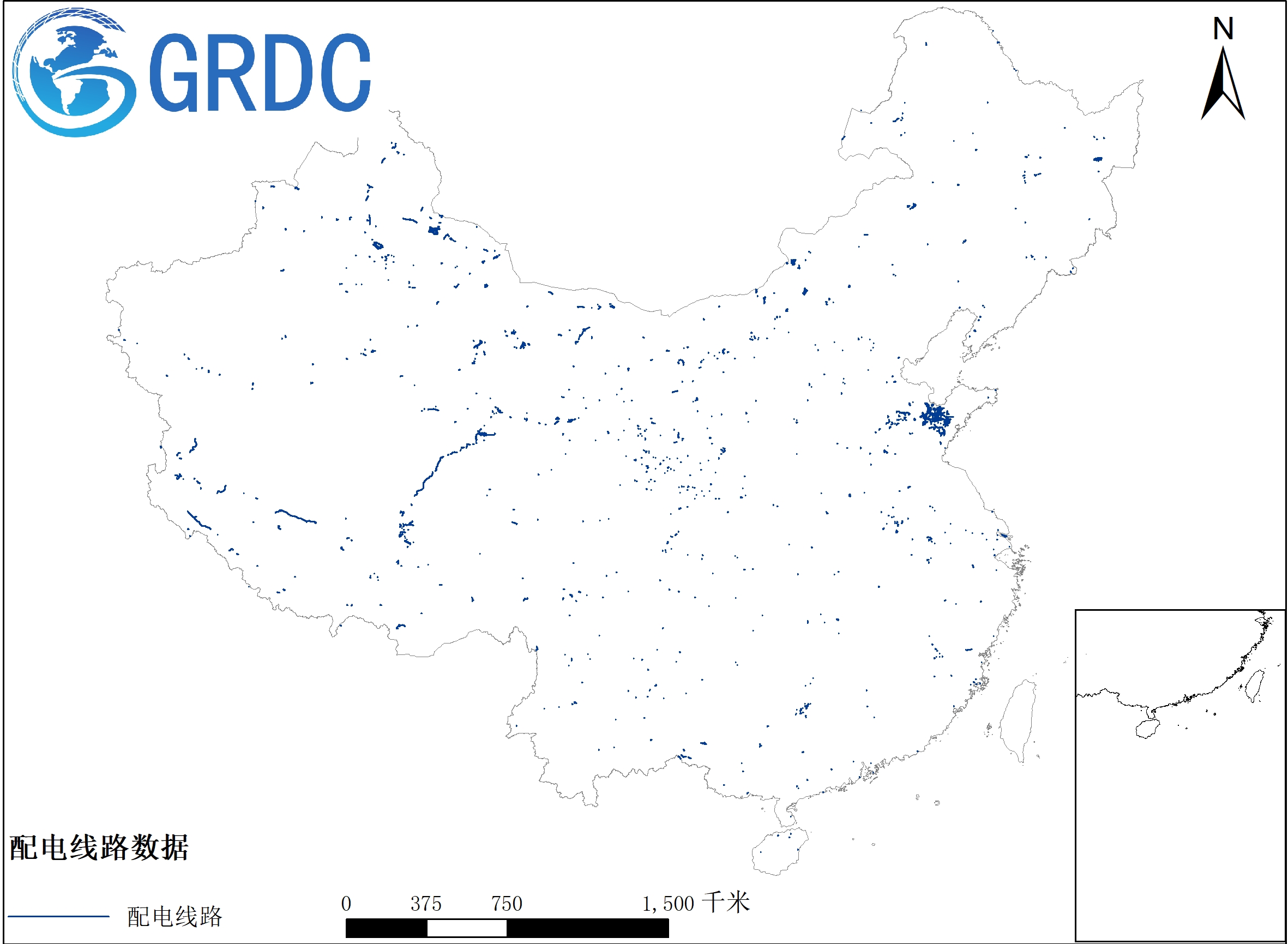 中国配电线路数据