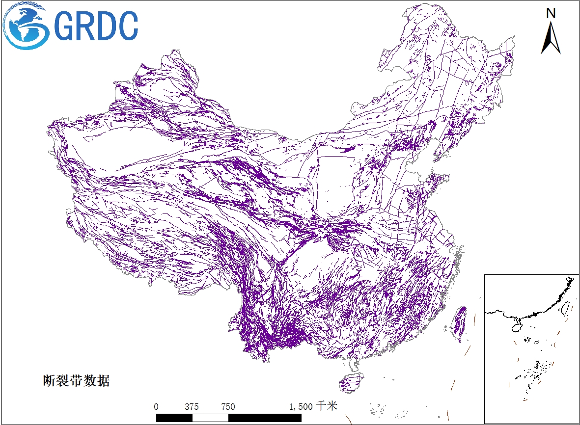 中国断裂带数据