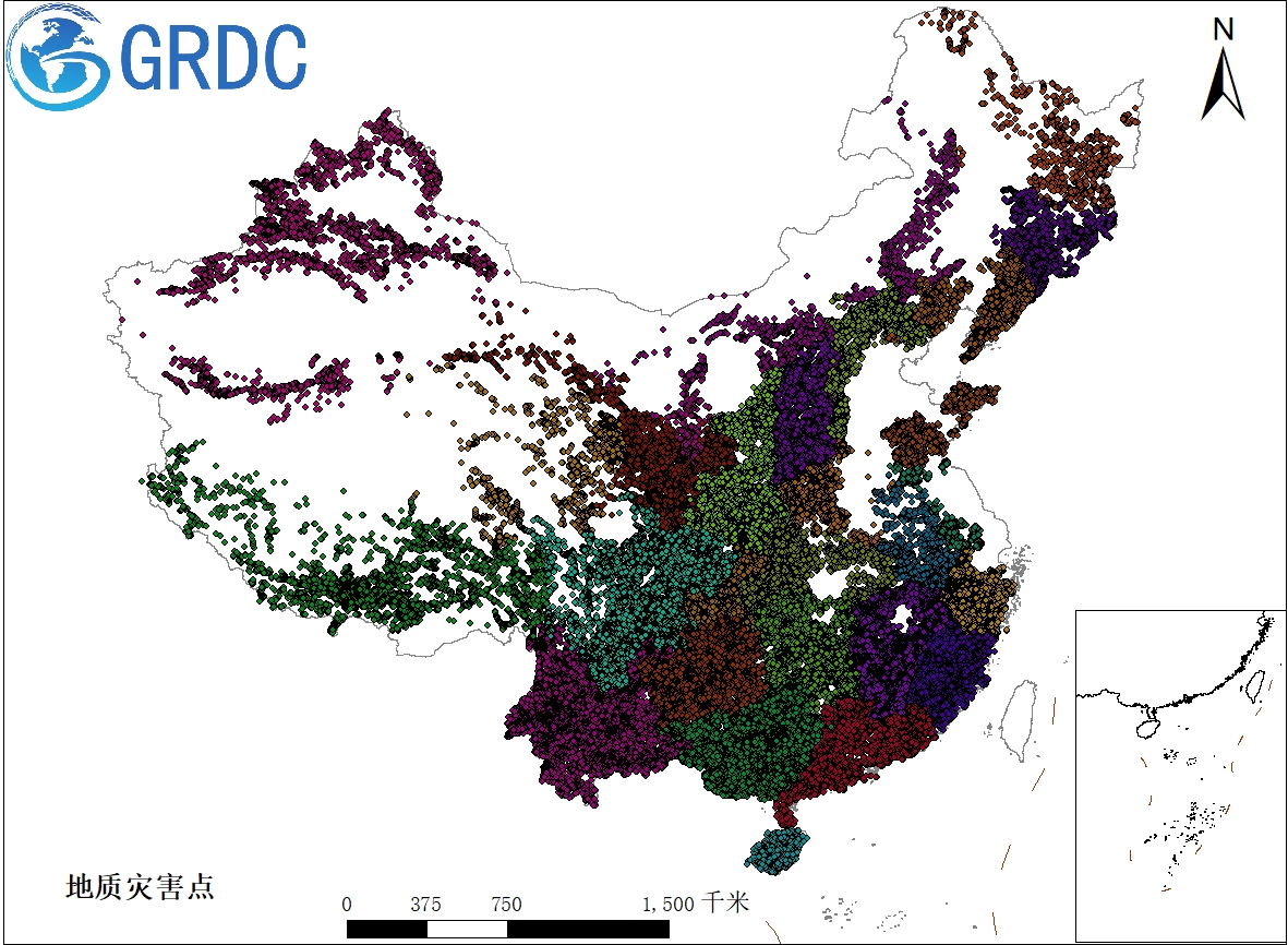 中国地质灾害点