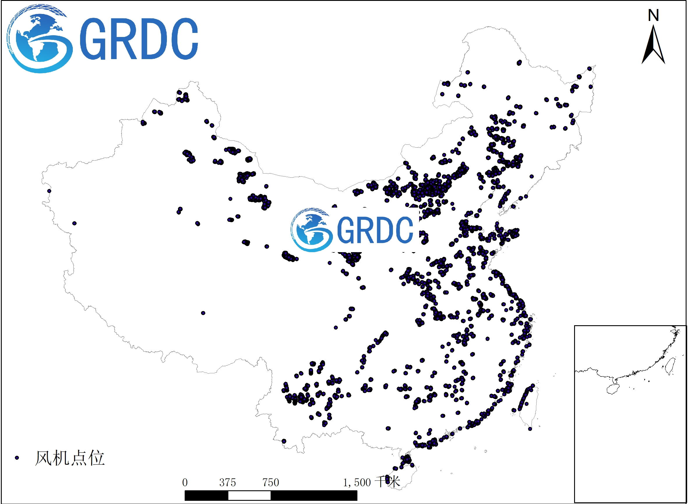 中国风机点位数据