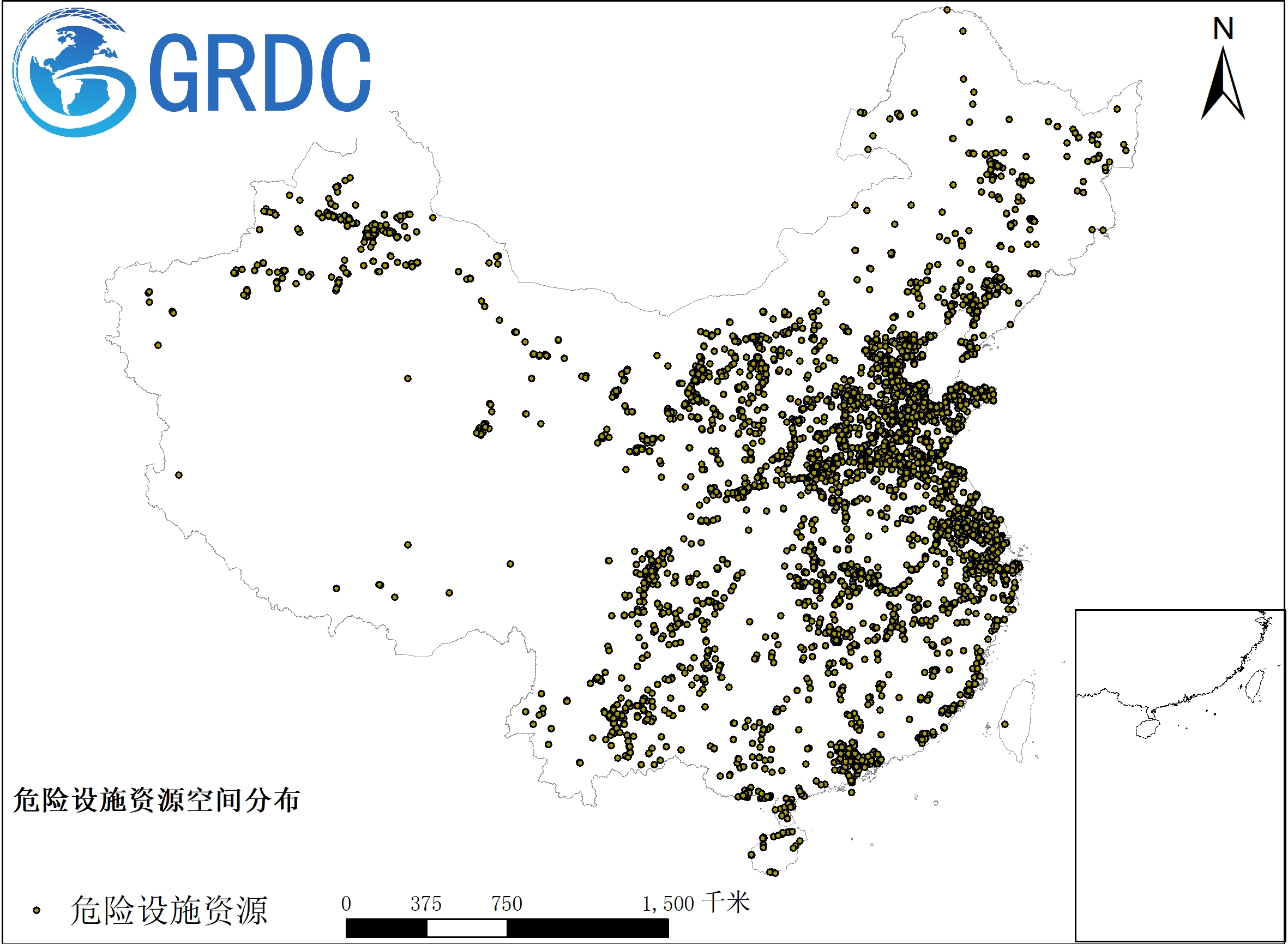 中国危险设施空间分布点数据