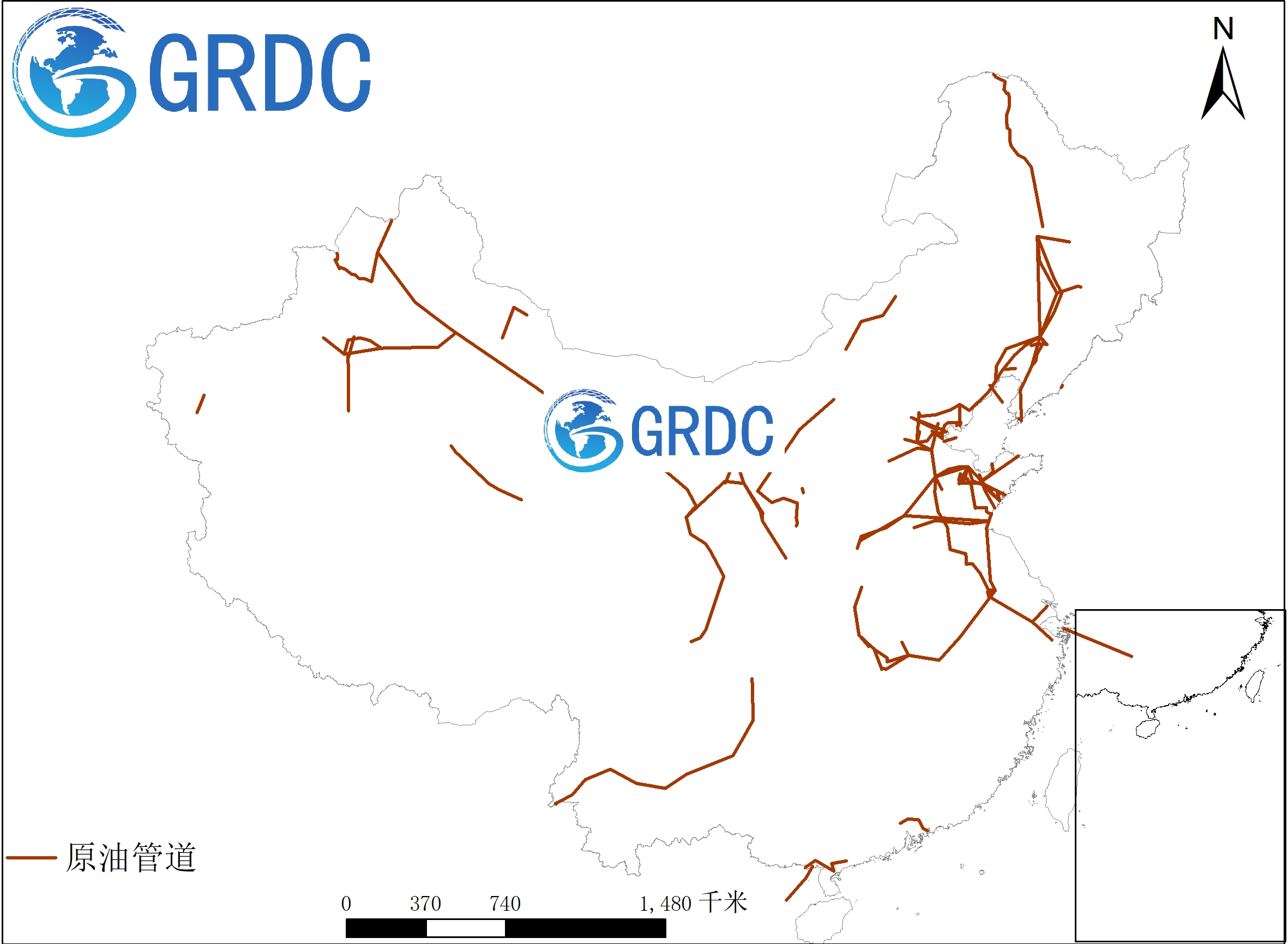 中国原油管道数据