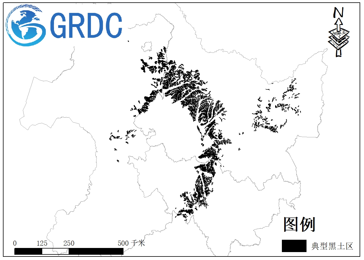 中国典型黑土区范围