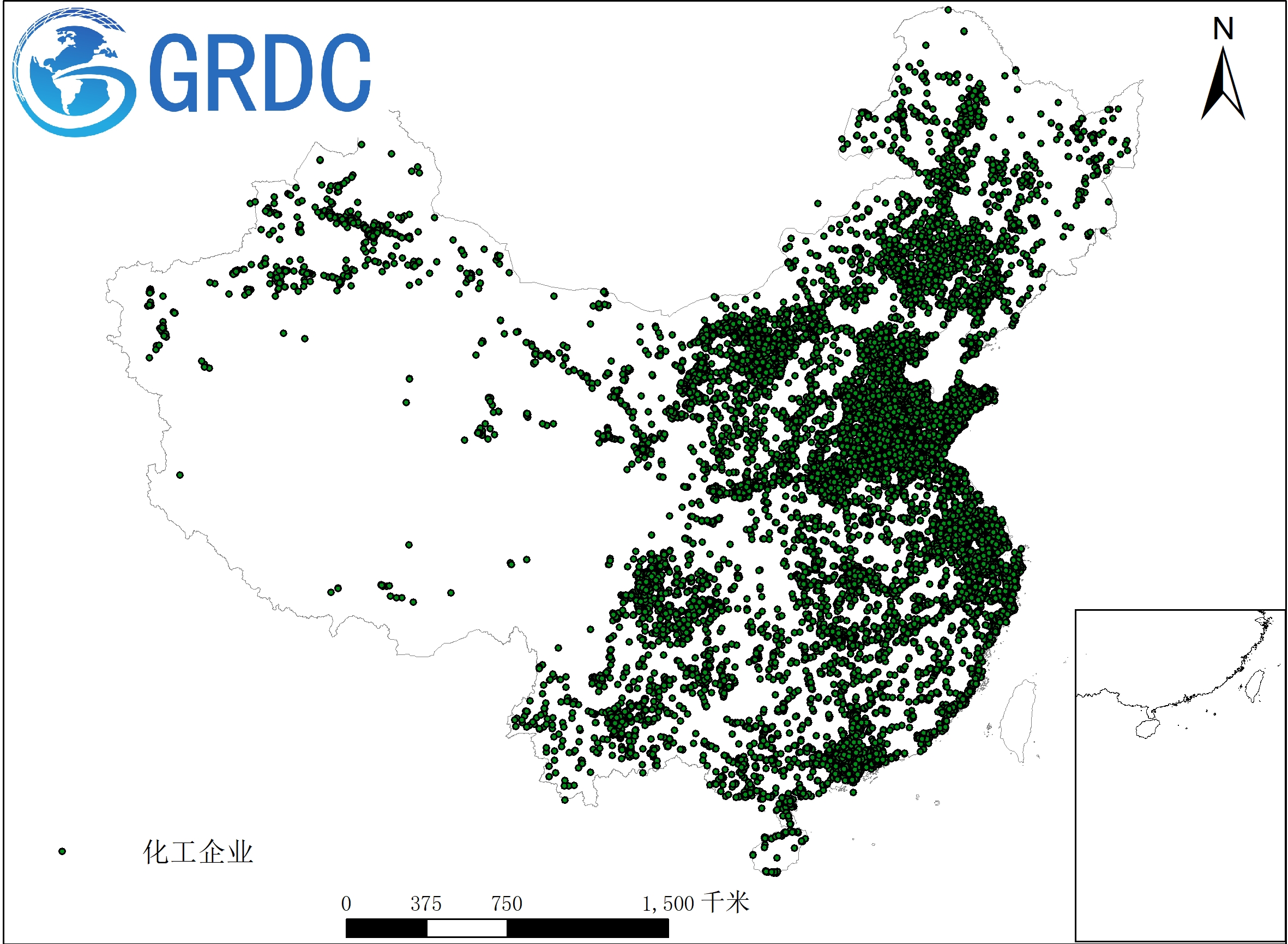 中国化工企业空间分布数据