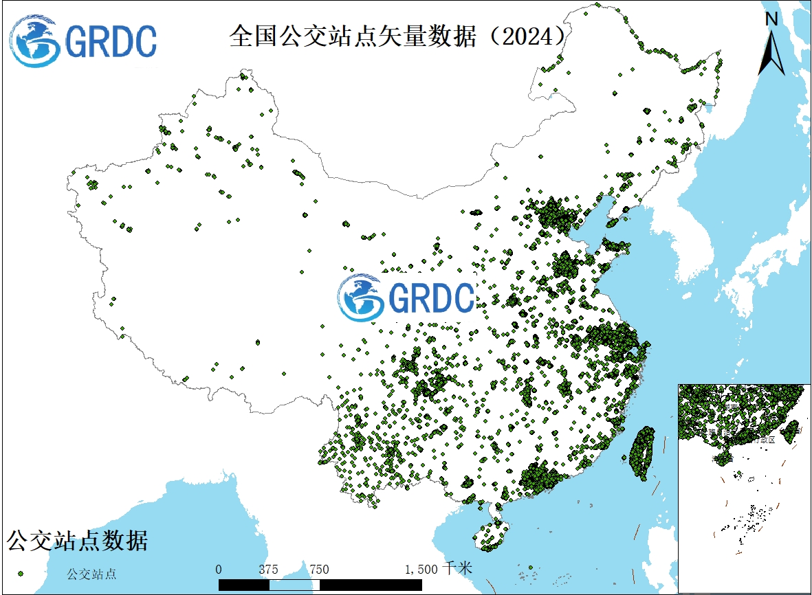 全国公交站点矢量数据（2024）