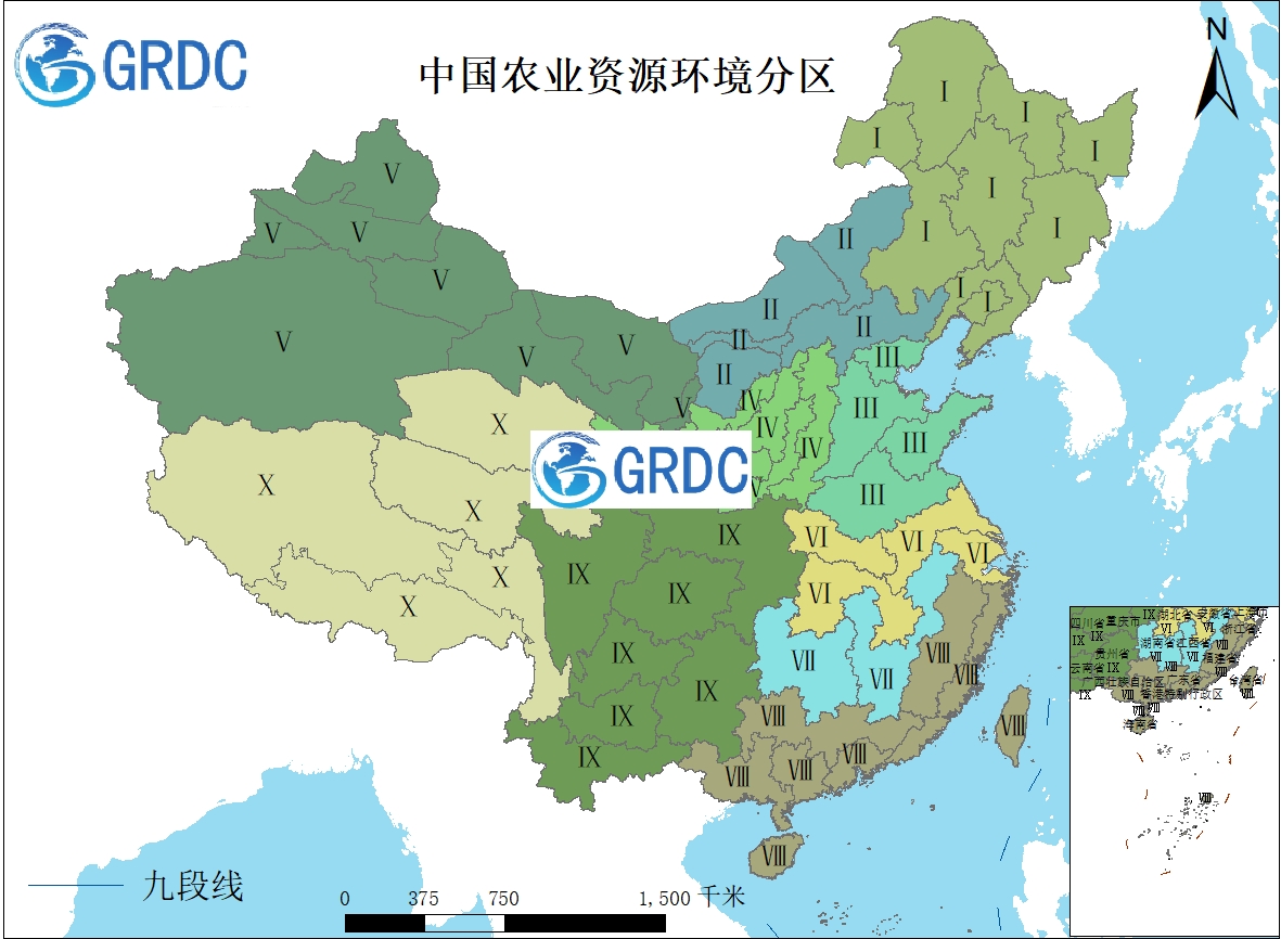 中国农业资源环境分区数据集（再整理版）
