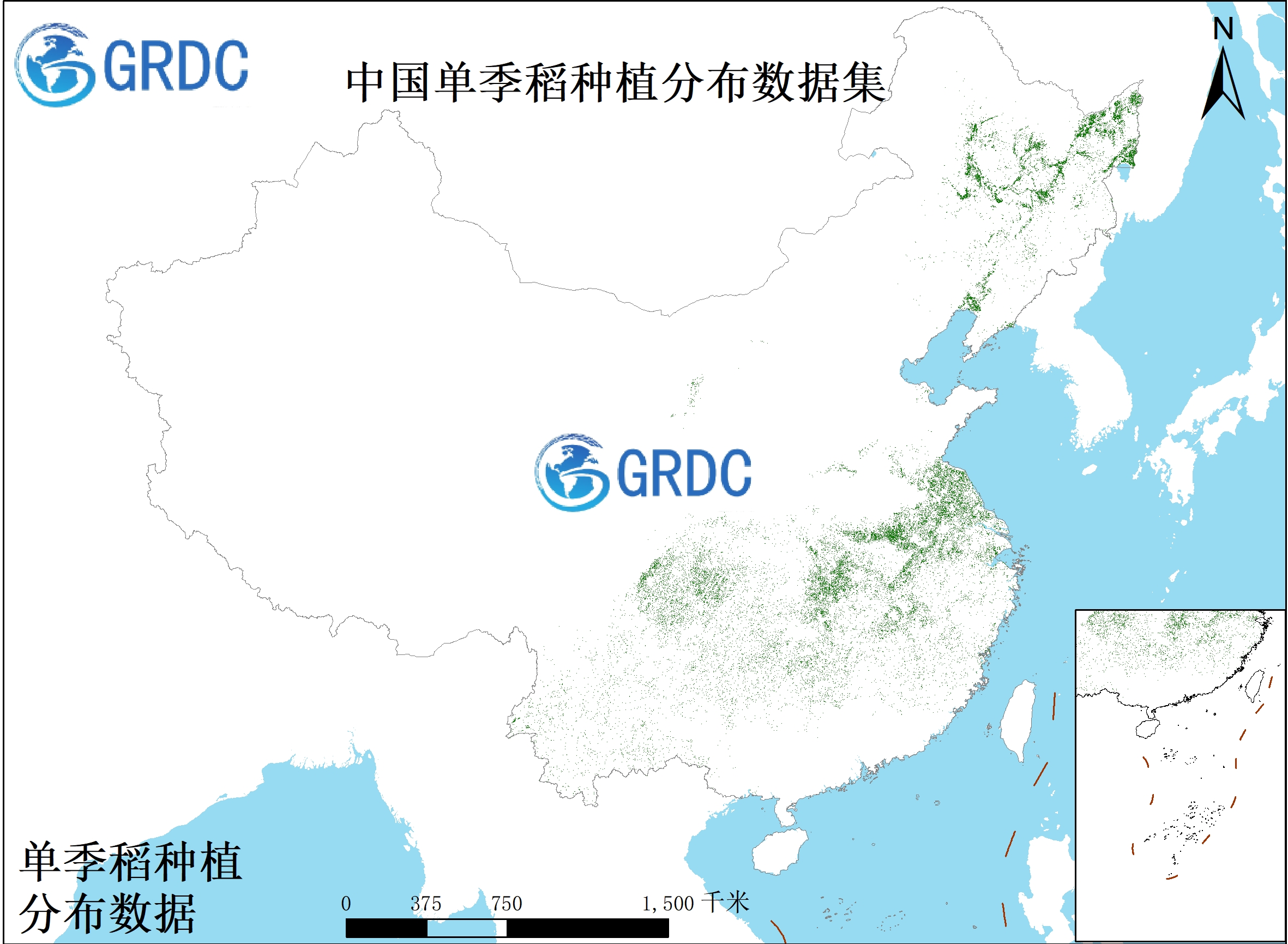 中国高分辨率单季稻种植分布数据集（2017-2023）