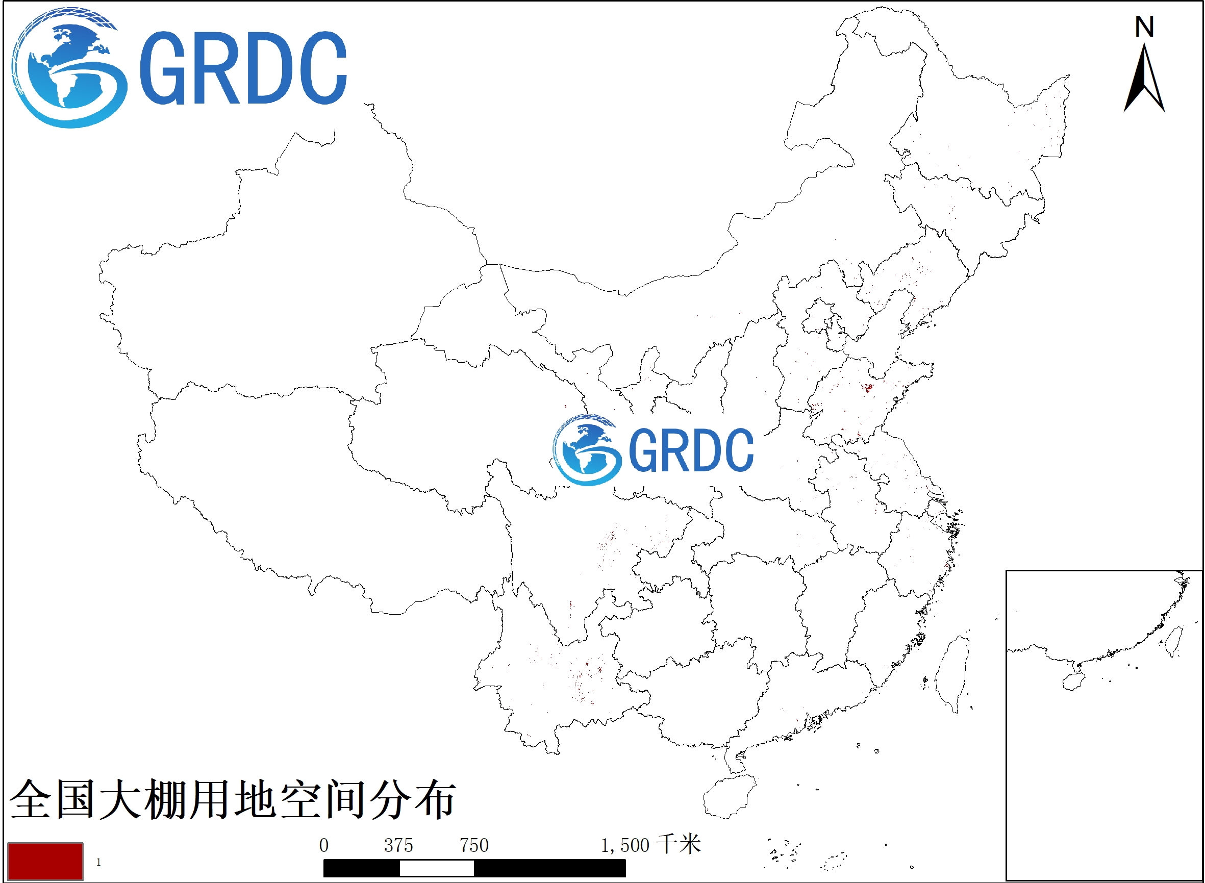 全国大棚空间分布数据