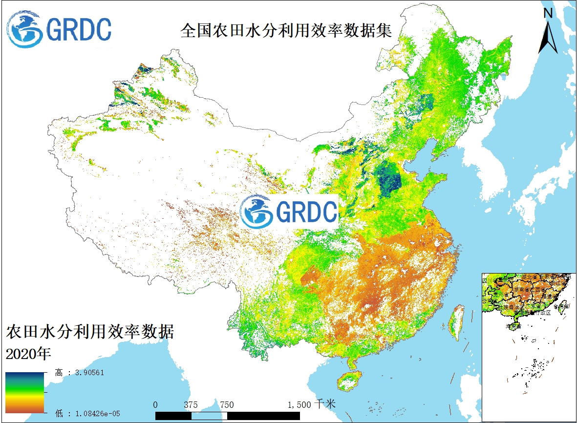 全国农田水分利用效率数据集（2001-2020）