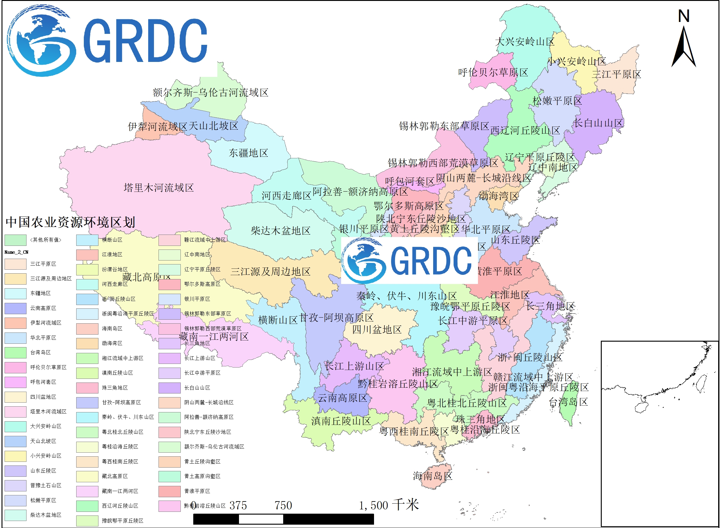 中国农业资源环境区划
