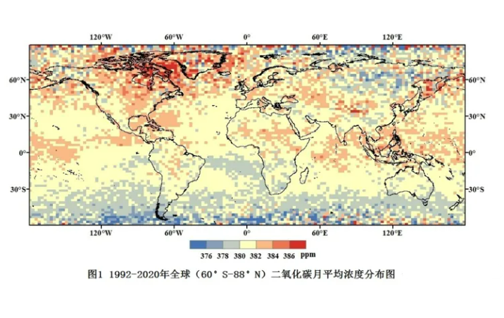 全球大气二氧化碳浓度2°x2.5°栅格模拟数据集（1992-2020）