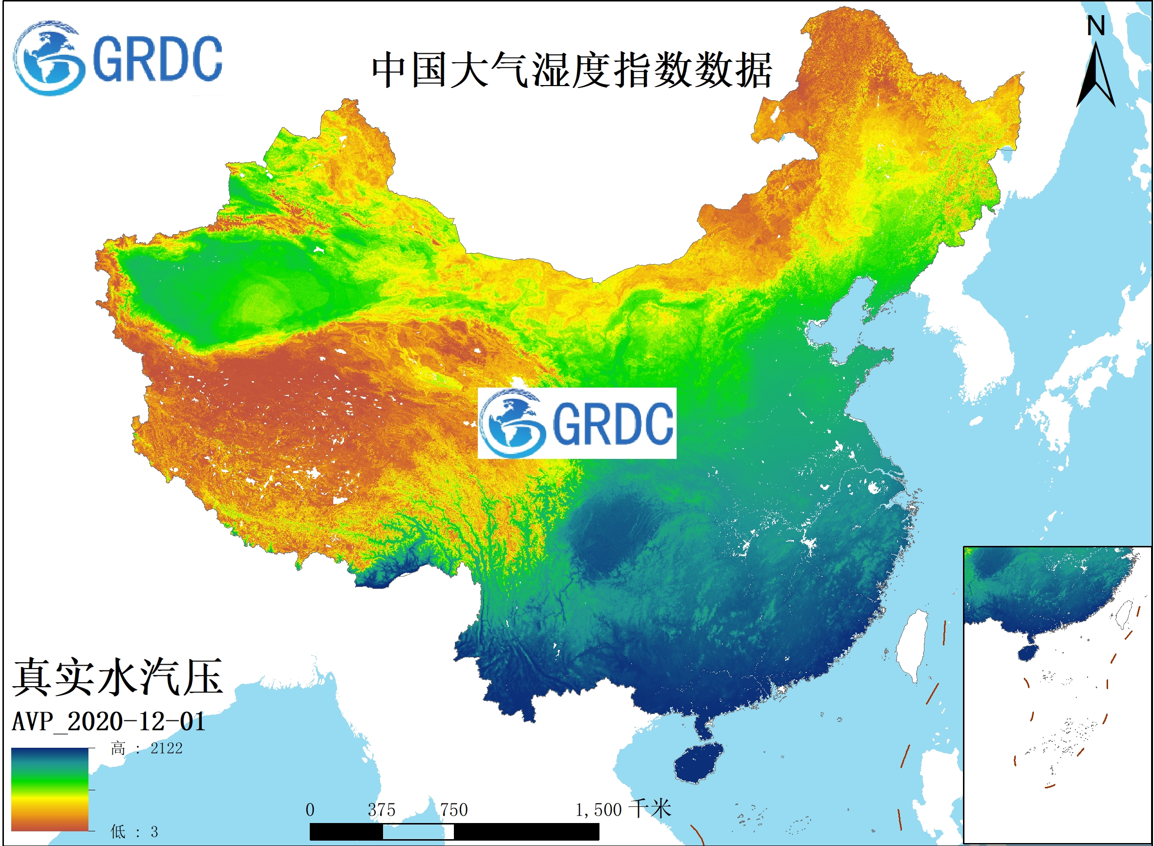 中国大气湿度指数数据集（2003-2020）