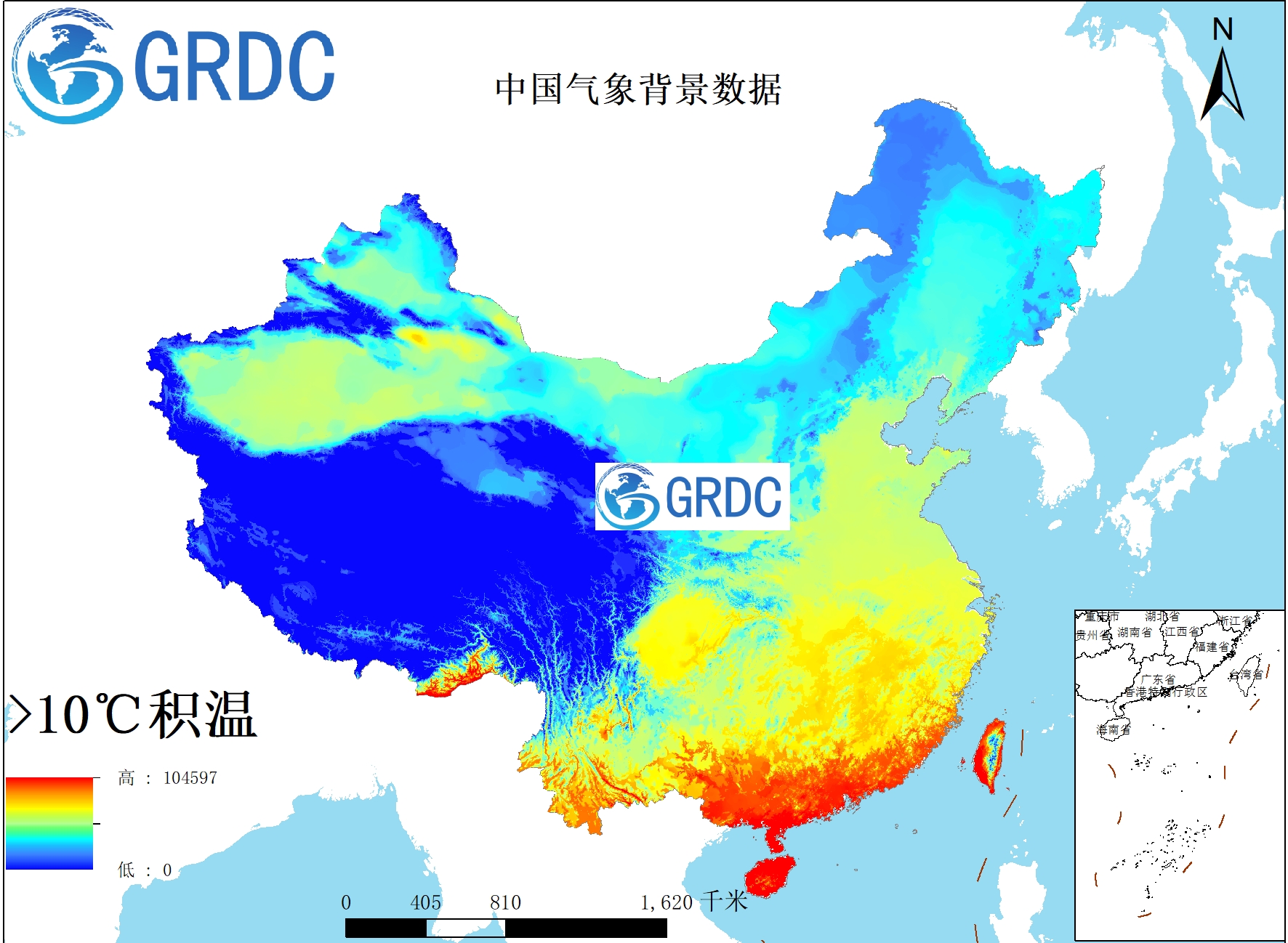 中国气象背景数据集