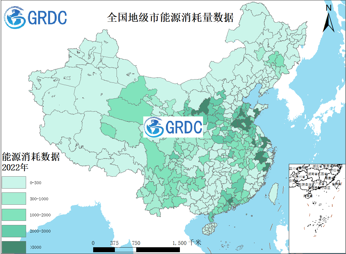 全国地级市能源消耗量数据（2000-2022）