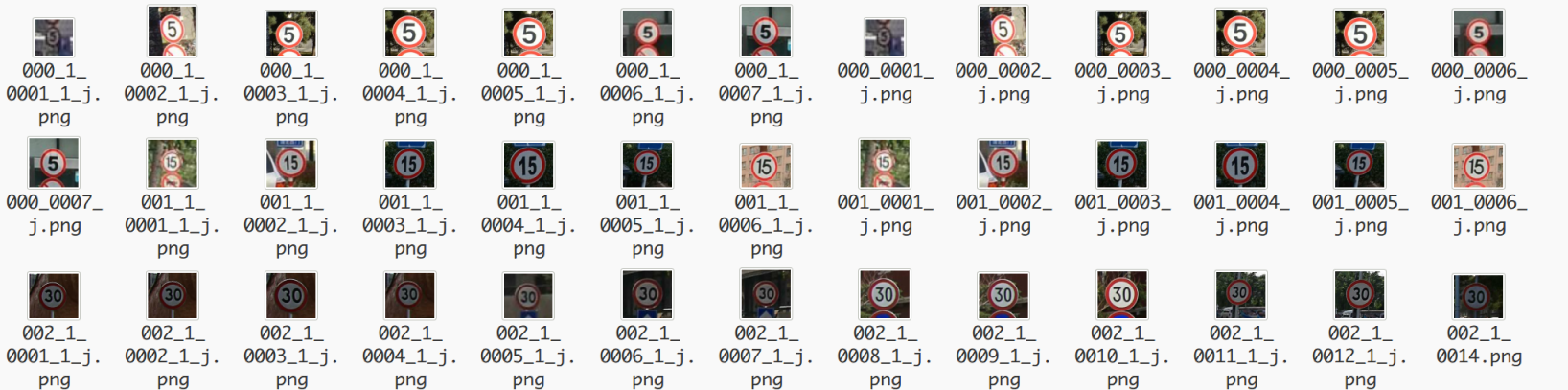 交通标志识别裁剪图像