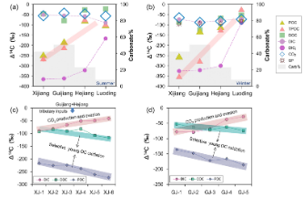 西江下游水系河流化学和碳同位素数据集