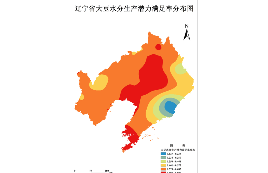 辽宁省1km大豆产水潜力满足率数据集（1960-2010年）
