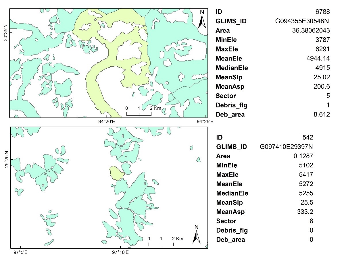 基于Landsat和PALSAR数据的青藏高原东南部冰川清查“2009-2014年”