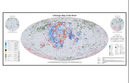 1∶250万比例尺月球岩性图