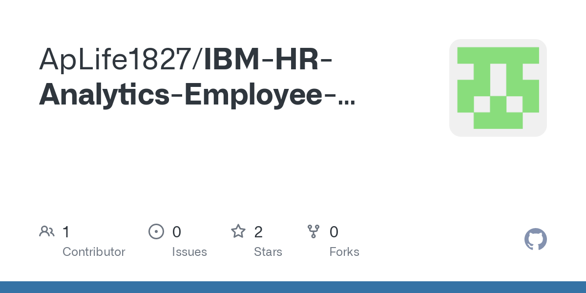 IBM HR Analytics员工流失与绩效