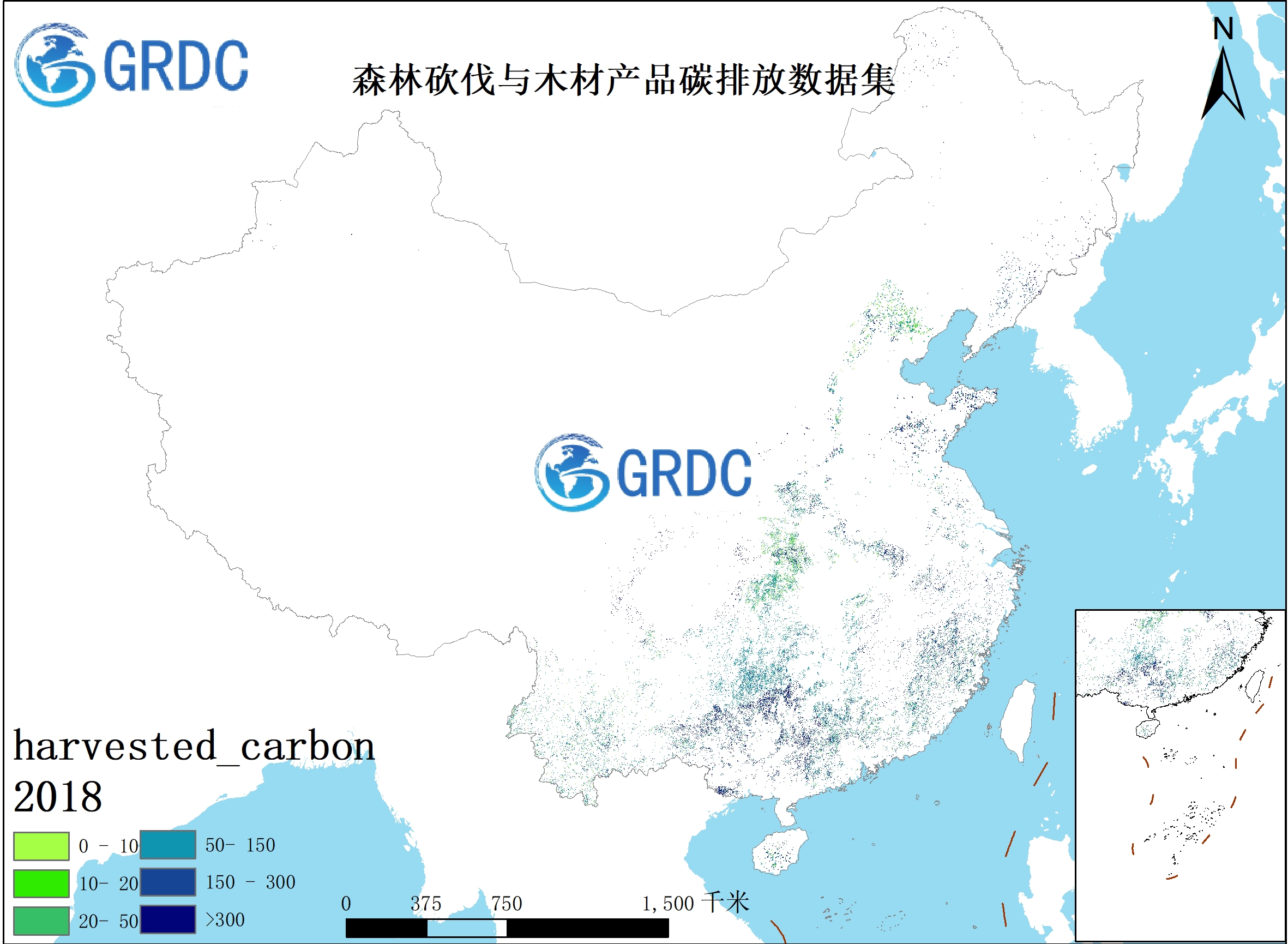 中国森林砍伐与木材产品碳排放数据集（2003-2018）