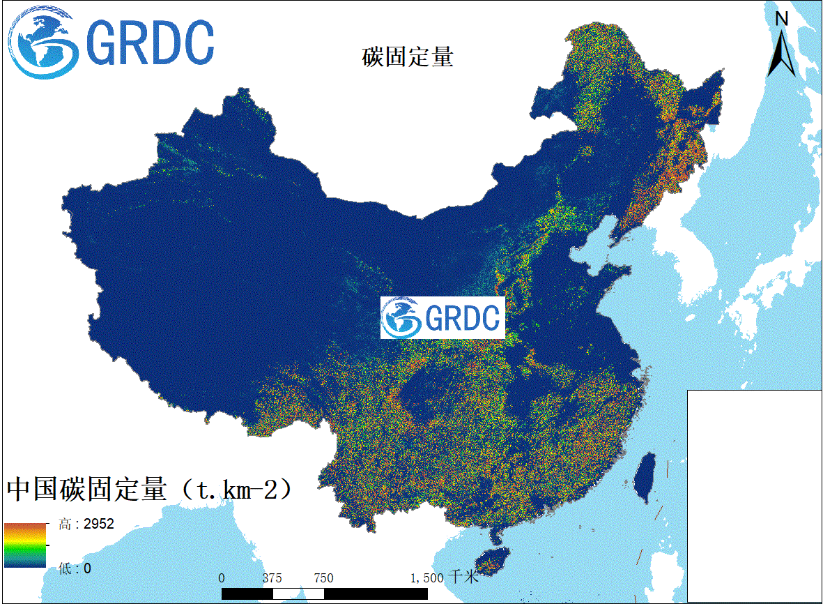 中国碳固定功能