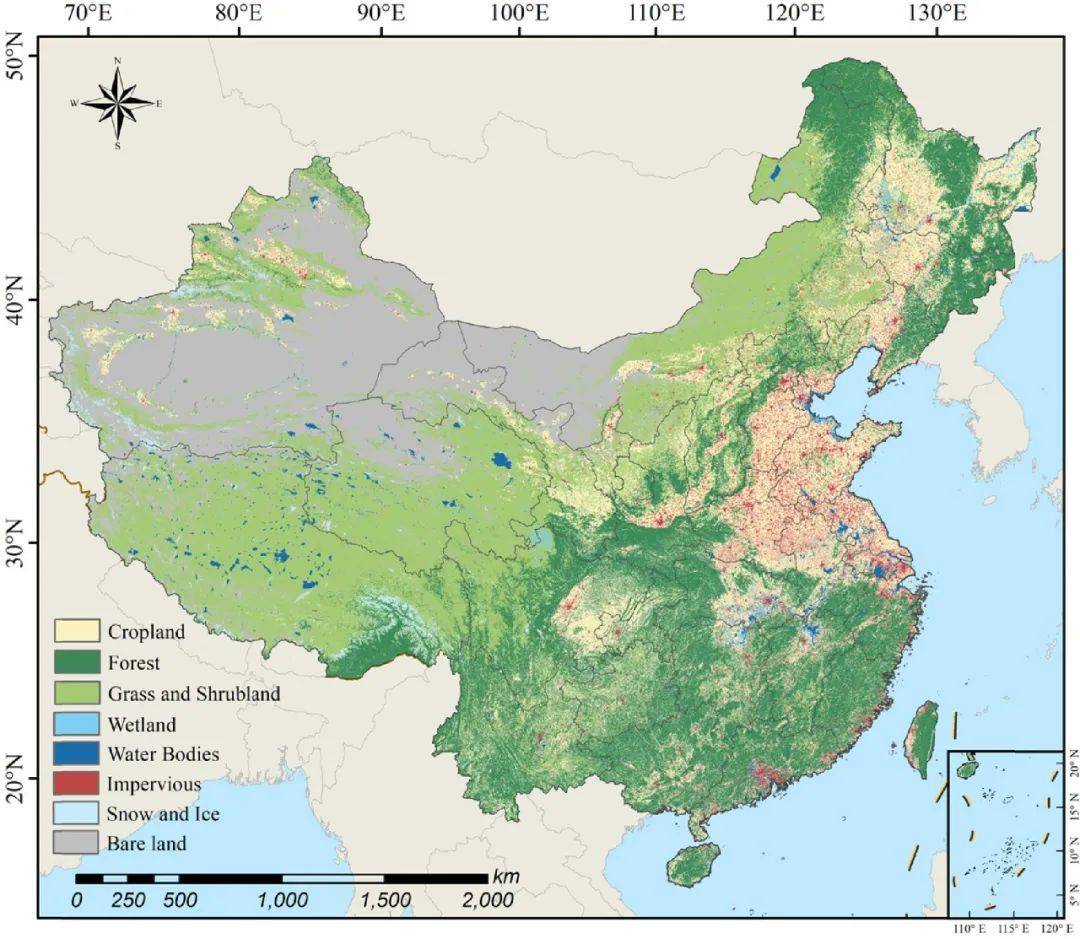 2020年全国10米土地利用数据（CRLC）