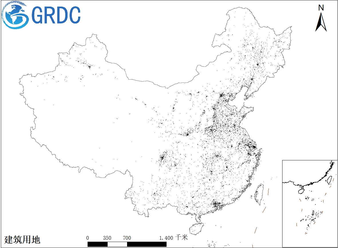 全国逐年30米建设用地遥感监测空间分布数据