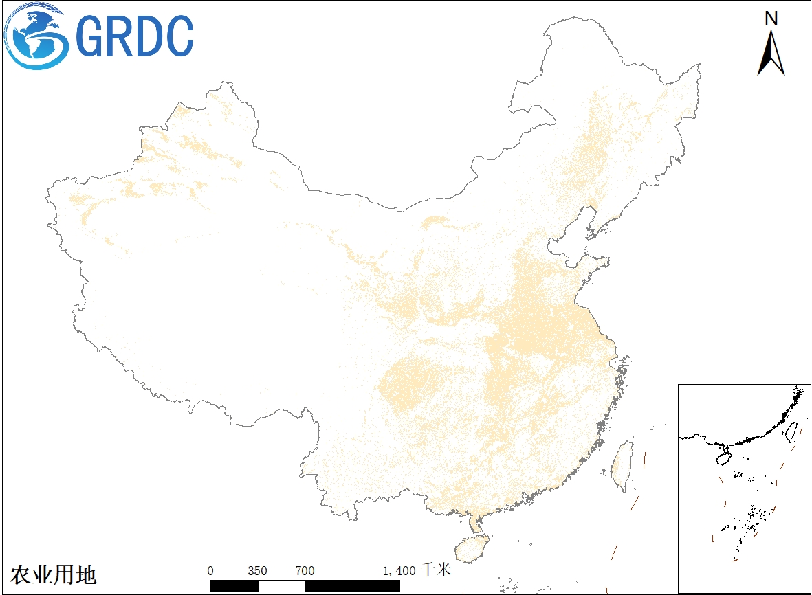 全国30米农田遥感监测空间分布数据