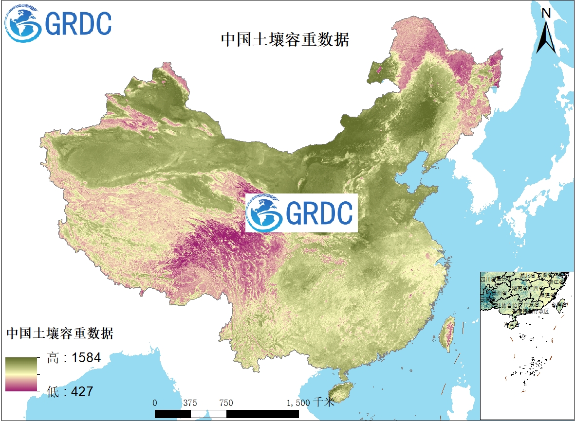 中国250米土壤容重数据