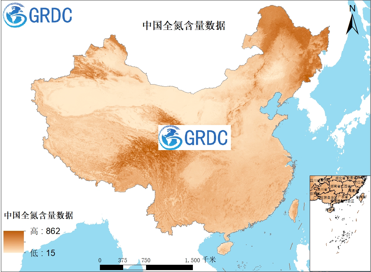 中国250米全氮（tn）含量数据
