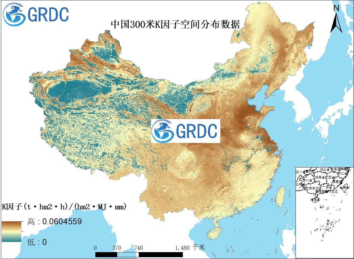 中国高分辨率土壤侵蚀因子K