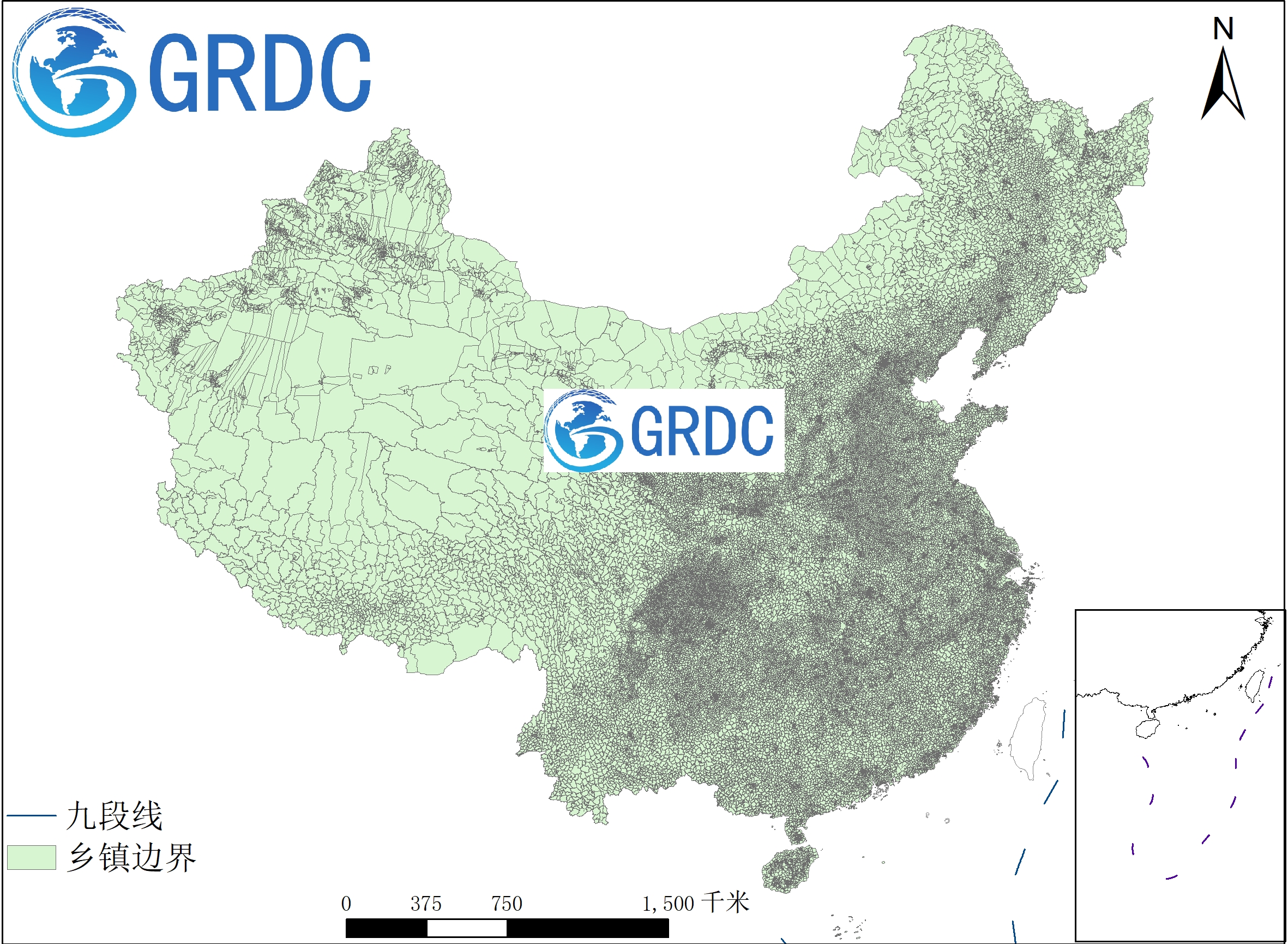 中国多年份乡镇行政边界数据