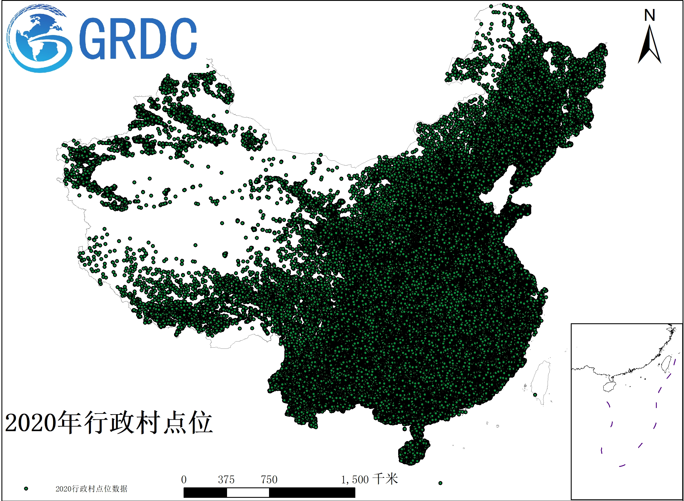 多年份全国行政村点位数据