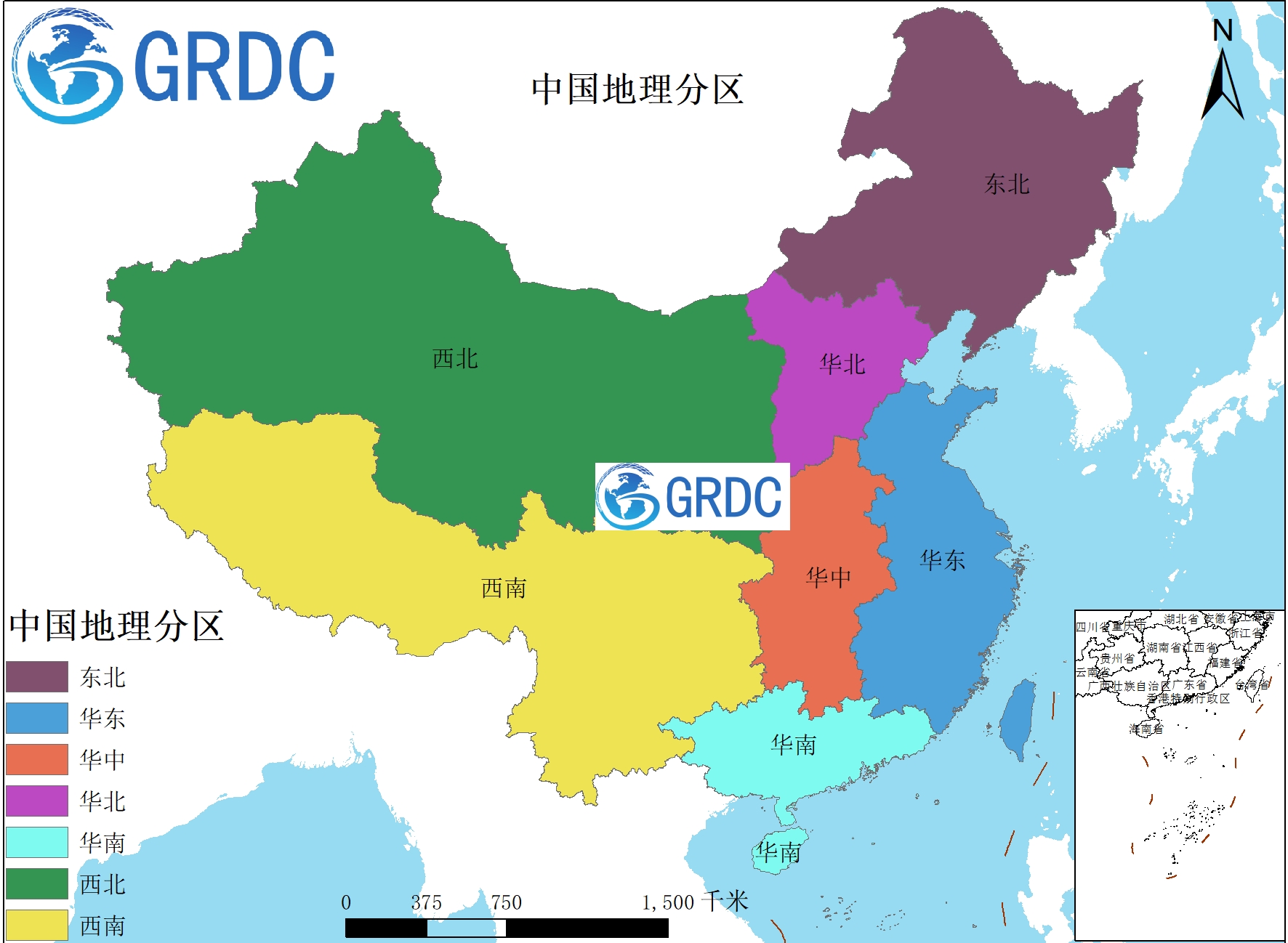 中国七大地理分区