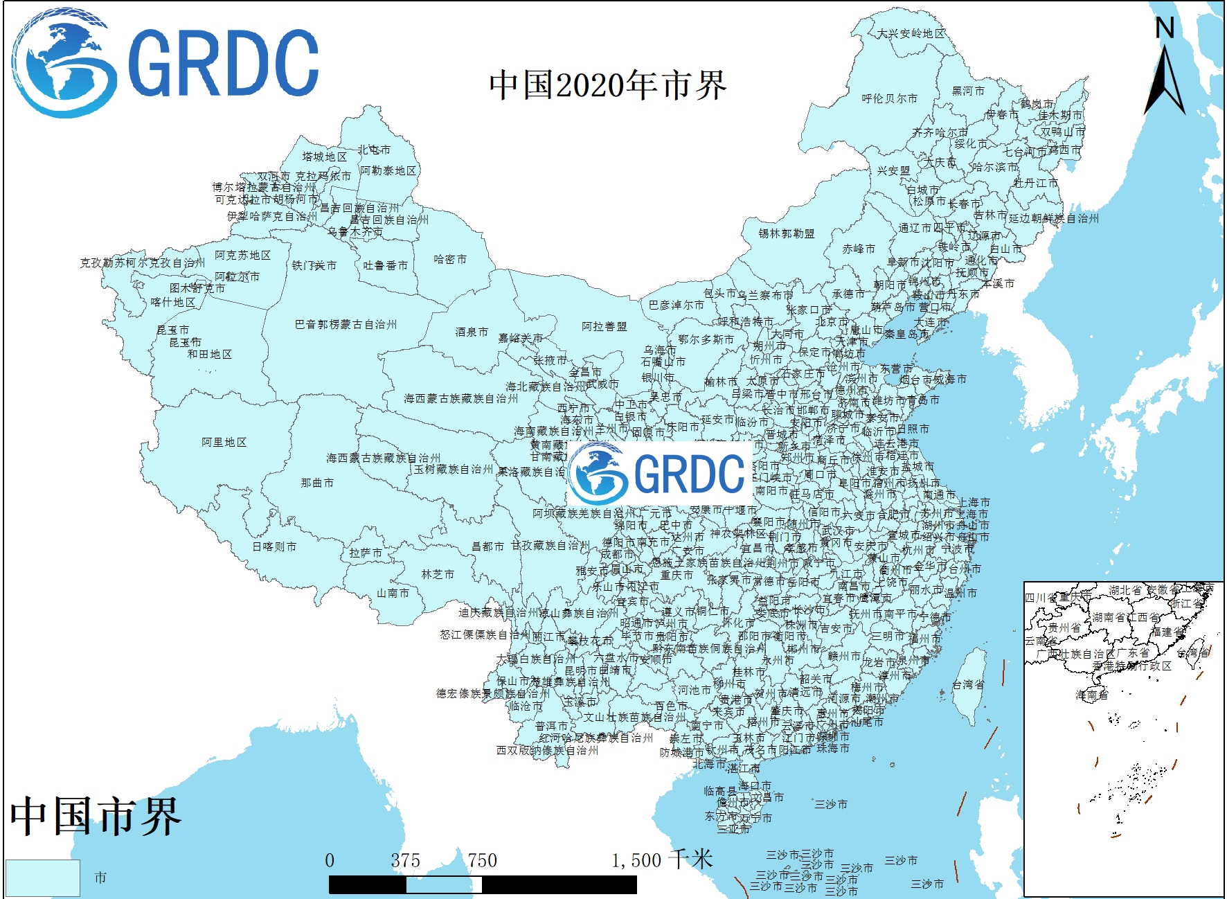 中国行政边界数据集（共享版）