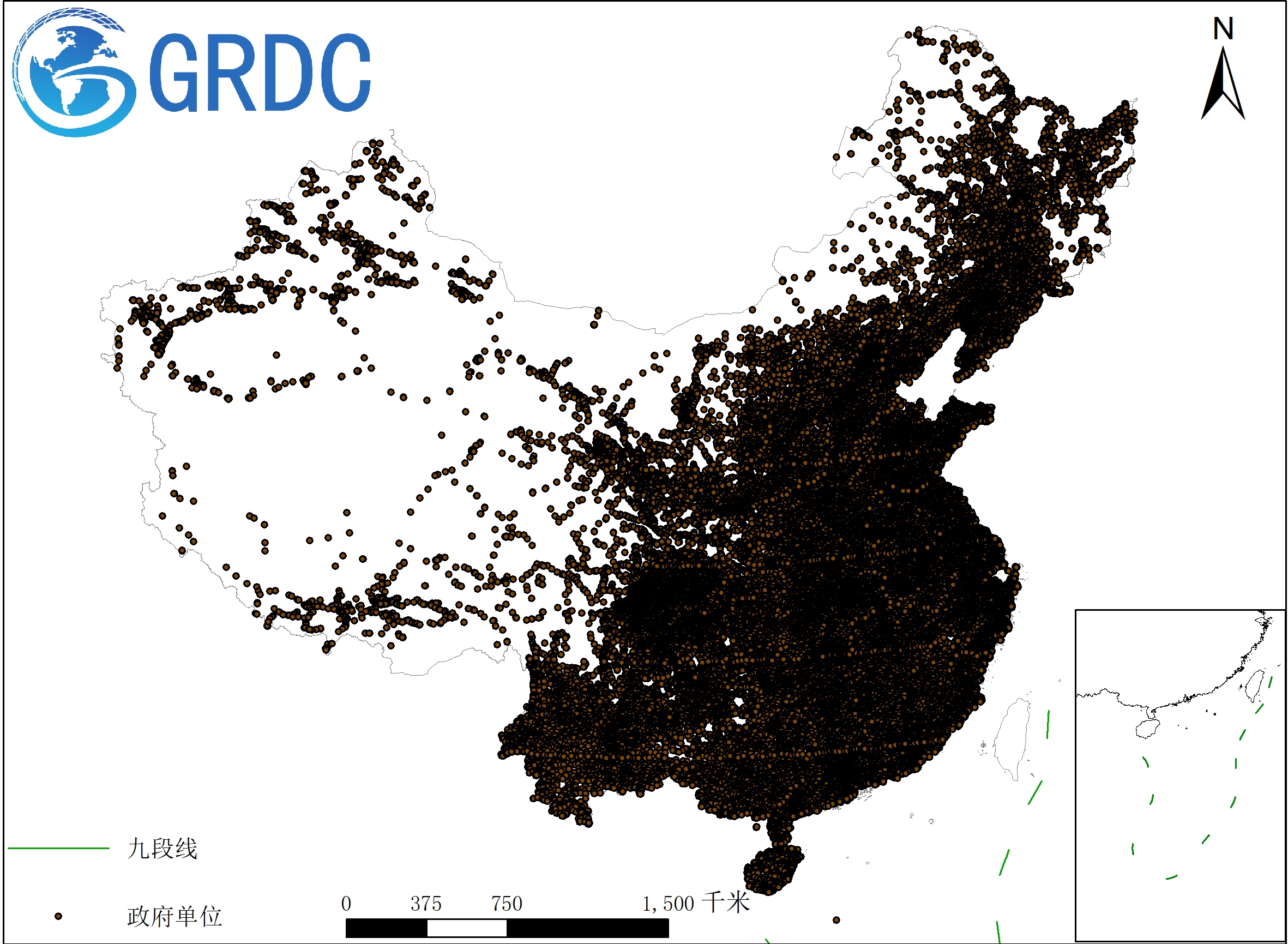 中国政府机构驻地