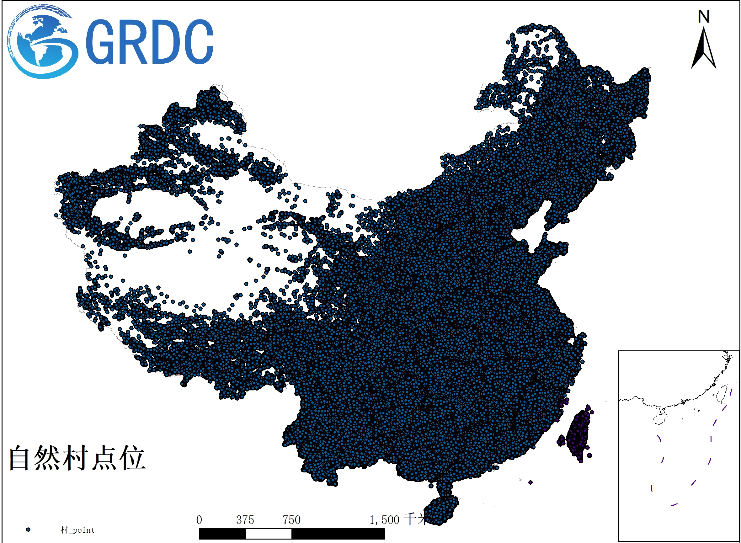 全国自然村点位数据