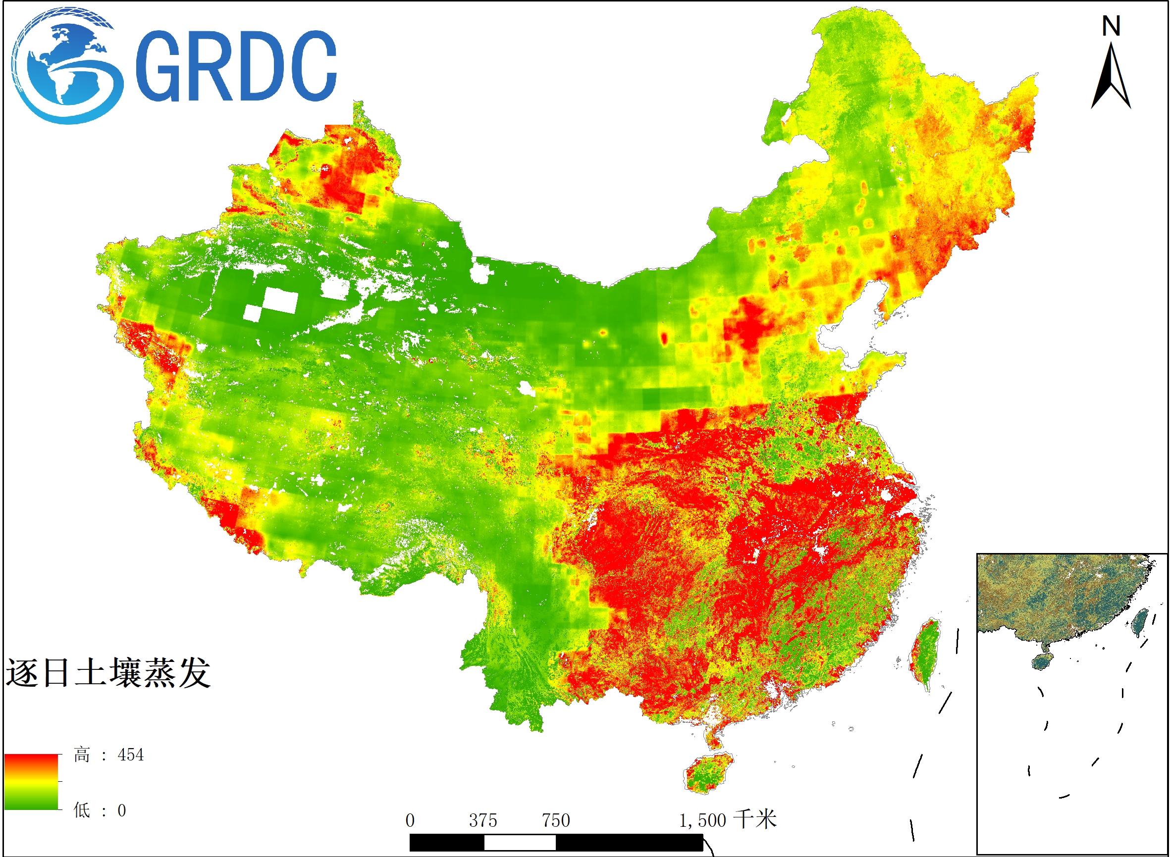 2000年至今逐日土壤蒸发
