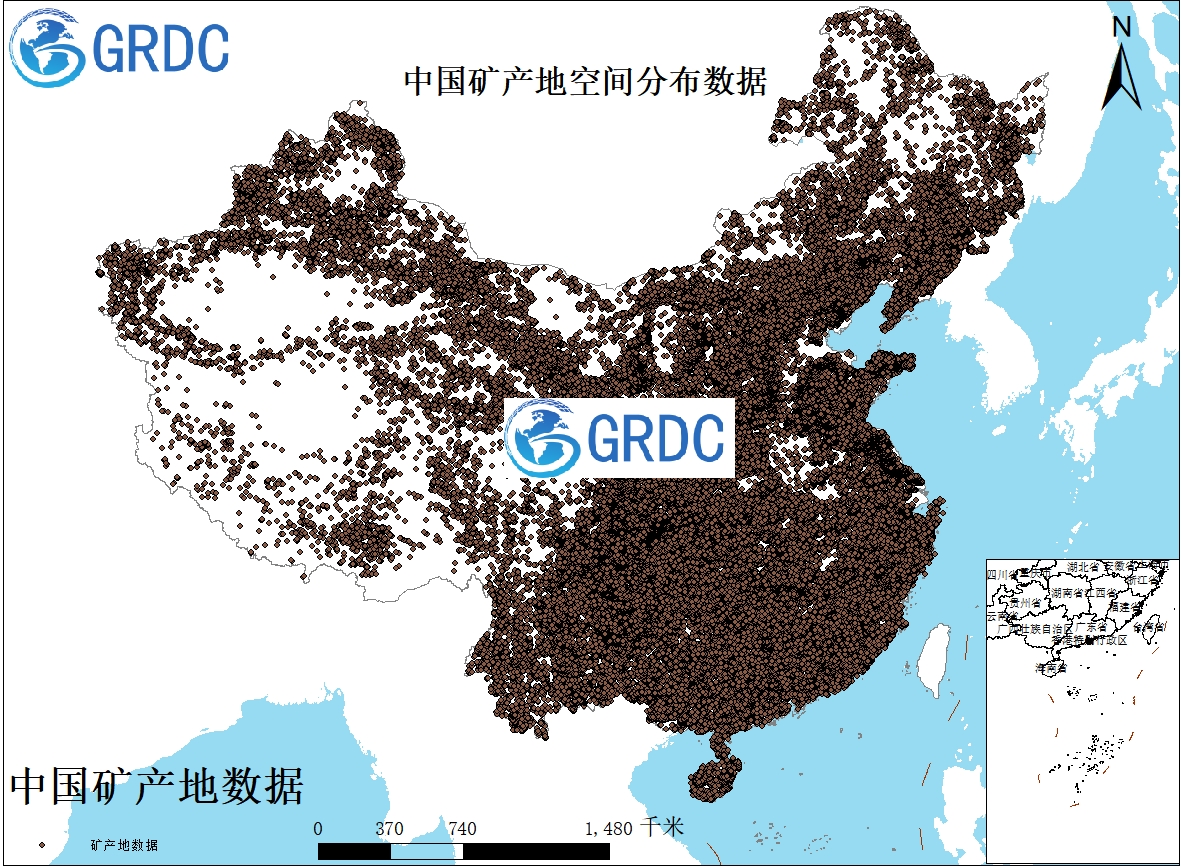 中国矿产地分布数据