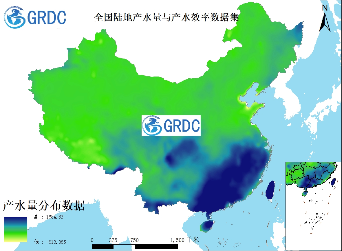 全国陆地产水量与产水效率数据集（1981-2022）