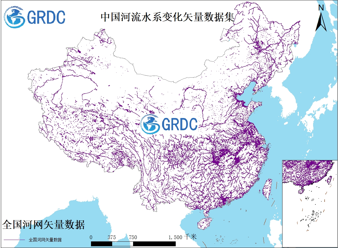 中国河流水系变化矢量数据集（2000-2022）