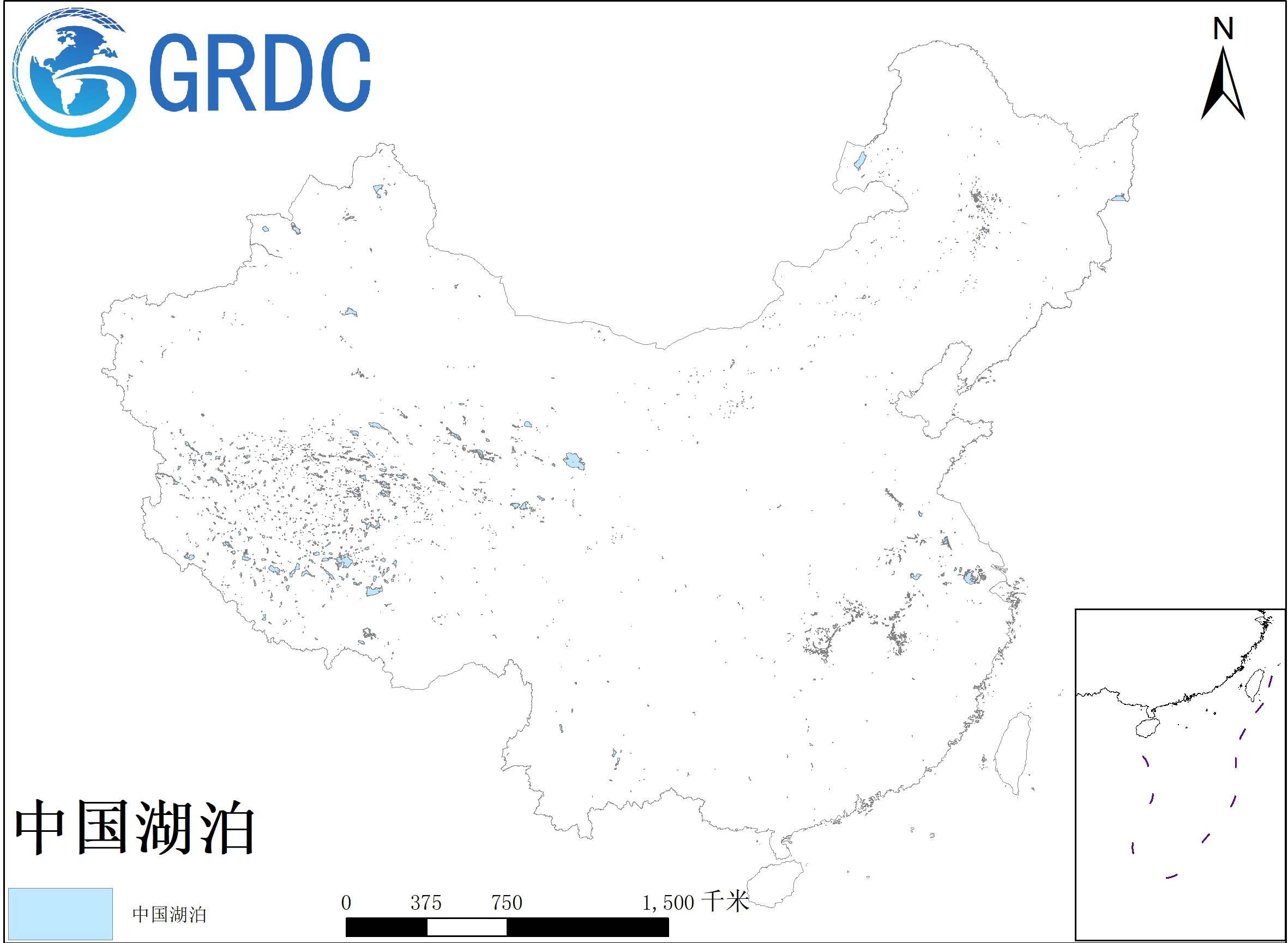 中国湖泊分布数据