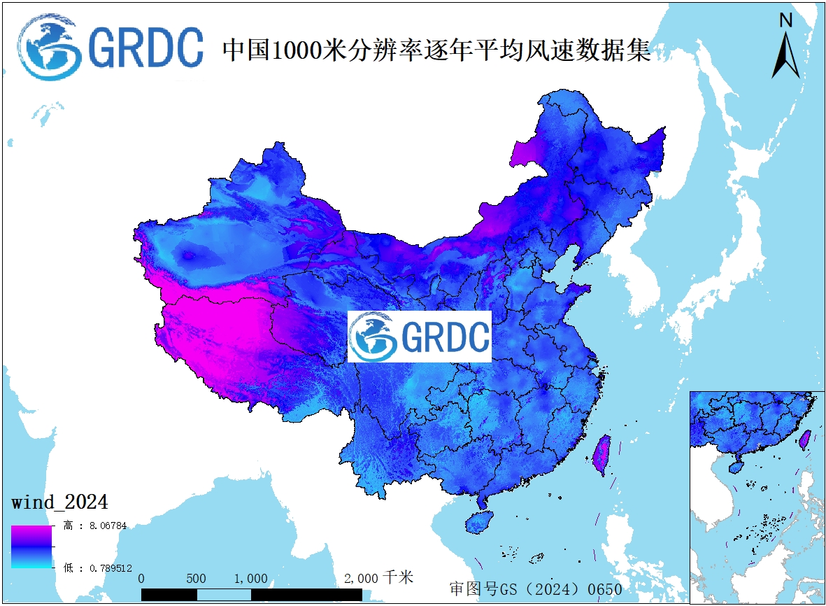 全国各省平均风速数据集（2000-2025年）