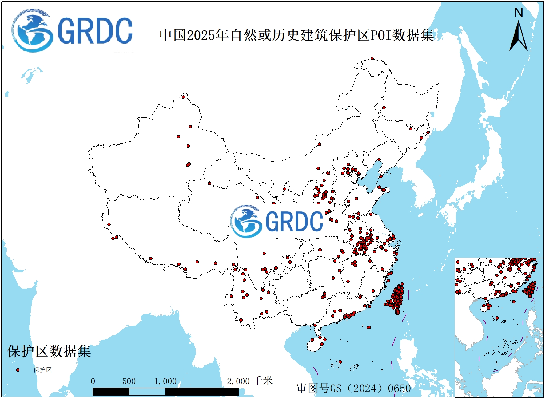 中国2025年自然历史保护区POI数据集