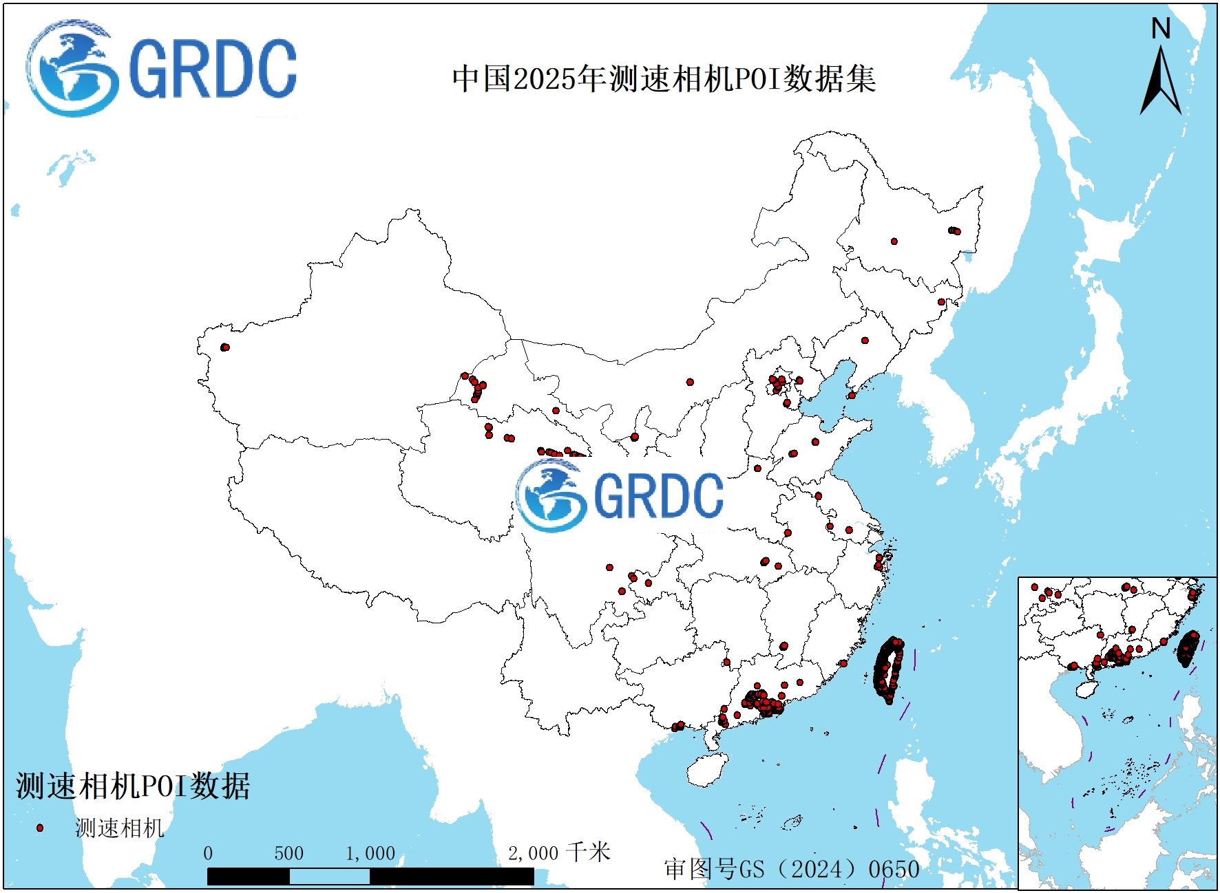 中国2025年测速相机POI数据集